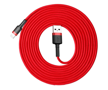 Kabel Baseus Kabel Cafule USB-A / Lightning 2A QC 3.0 3 m - czerwony